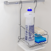 Porta Detergente Sabão e Esponja Para Barra Cromado - Ela Decora